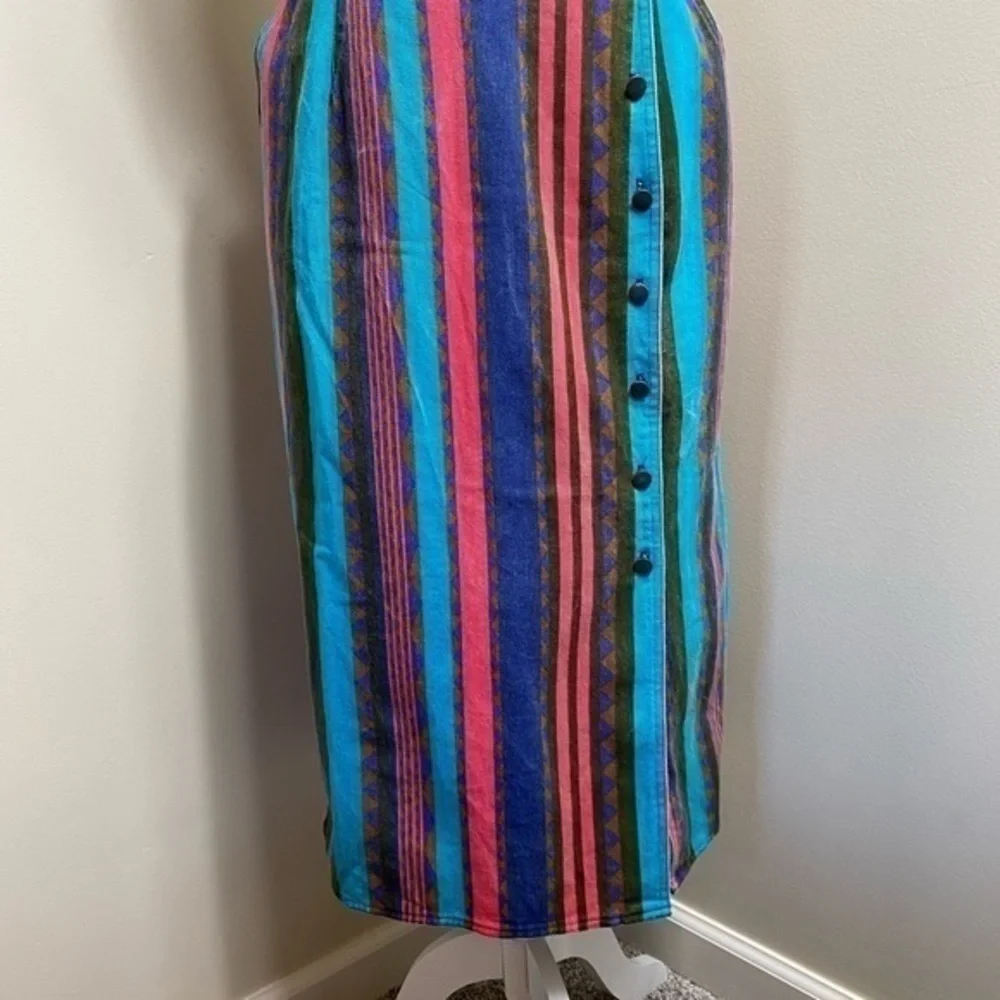 90s western denim skirt